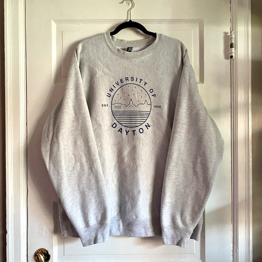 University of Dayton Skyline Outline Crewneck Sweatshirt